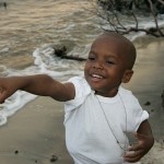 child Young African American boy